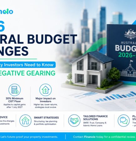 2026 Federal Budget changes negative gearing and CGT impact on Australian property investors infographic