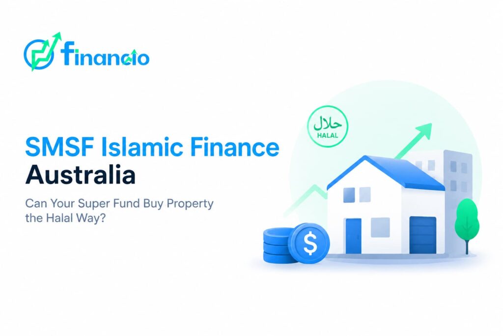 SMSF Islamic finance Australia with halal property investment illustration